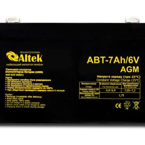 Акумулятор ALTEK ABT 7Ah 6V AGM