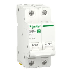 Schneider Electric Автоматичний вимикач Resi9, 6A, 2p, крива B, 6 кA