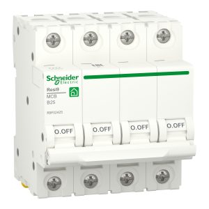 Schneider Electric Автоматичний вимикач Resi9, 25А, 4p, крива B, 6 кА