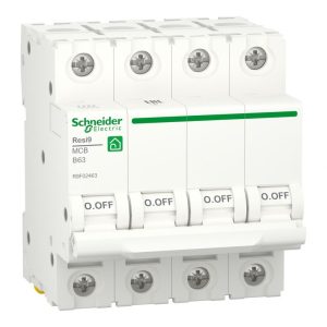 Schneider Electric Автоматичний вимикач Resi9, 63А, 4p, крива В, 6 кА