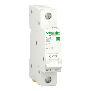 Schneider Electric Автоматичний вимикач Resi9, 16A, 1p, крива C, 6 кА