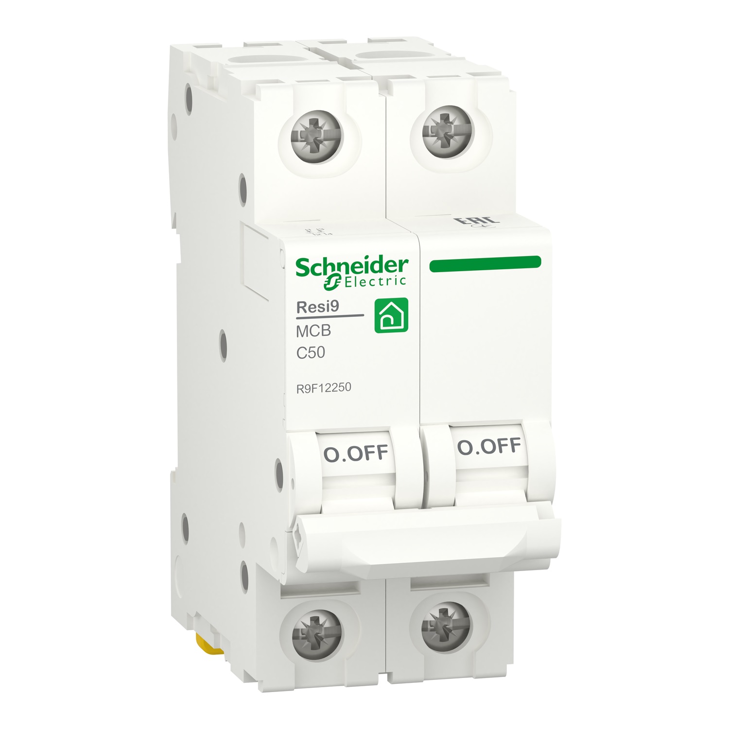 Schneider Electric Автоматичний вимикач Resi9, 50A, 2p, крива C, 6 кА