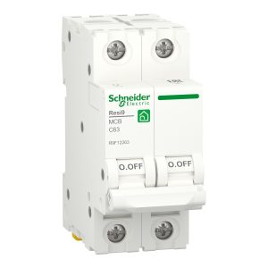 Schneider Electric Автоматичний вимикач Resi9, 63A, 2p, крива C, 6 кА