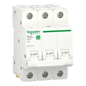 Schneider Electric Автоматичний вимикач Resi9, 6А, 3p, крива С, 6 кА
