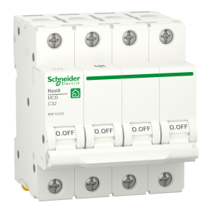 Schneider Electric Автоматичний вимикач Resi9, 32А, 4p, крива C, 6 кА