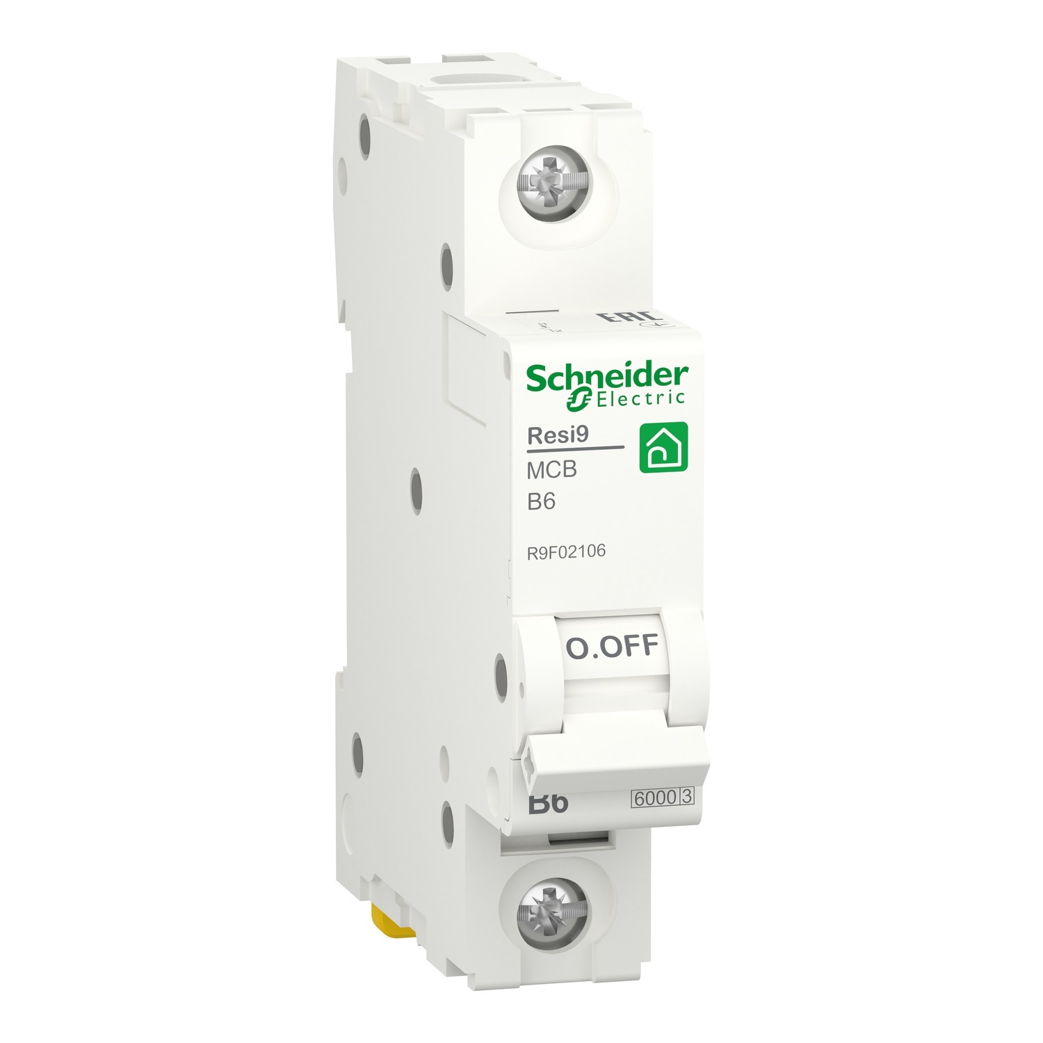 Schneider Electric Автоматичний вимикач Resi9, 6A, 1p, крива В, 6 кА